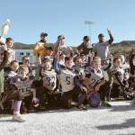 The Sequim Wolfpack Prep/C team celebrates a league title in Forks on Oct. 30. Photo courtesy of Robyn Bacchus