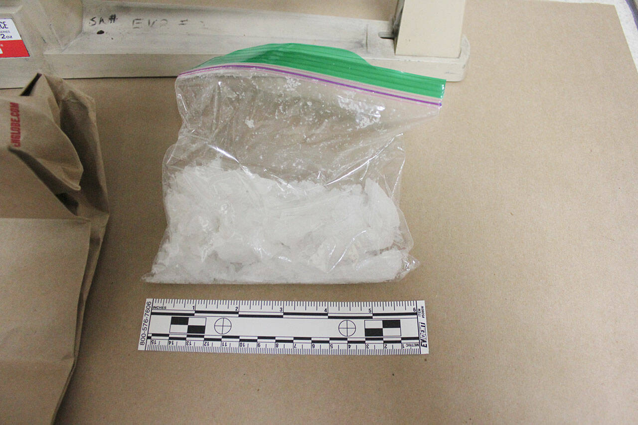 Kenneth Francis Simmons, who according to a federal complaint distributed 50 grams or more of methamphetamine on the Lower Elwha reservation in July 2019, distributed the drug in Sequim in July and March 2019, and on the Jamestown SKlallam reservation in February 2019, was sentenced to more than five years in prison last week. Authorities found at least 50 grams of methamphetamine in his vehicle in 
August 2019 following a traffic stop for speeding. Photo courtesy of Olympic Peninsula Narcotics Enforcement Team