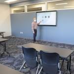 In one of the classrooms at WorkSource Clallam County, supervisor Brandino Gibson said one of the silver linings of the pandemic was being able to embrace technology and learn to better reach out to people. Sequim Gazette photo by Matthew Nash