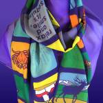 Renne Emiko Brock offers hand-dyed superhero capes and scarves during the Art Beat Small Business Saturday event on Nov. 27. Submitted photo