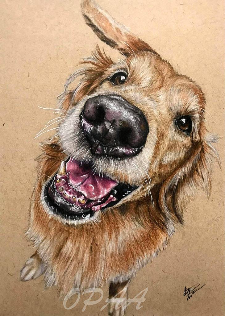 Gretchen Sotebeer, whose piece A Childhood Friend is shown here, joins other members of the Olympic Peninsula Art Association in hosting the groups Winter Members Art Show & Sale Fundraiser during the First Friday Art Walk on Dec. 3 at Sequim Museum & Arts. Submitted art