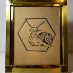 Jaiden Dokkens handprints are on display at Pacific Pantry during the First Friday Art Walk Sequim on Dec. 3. Submitted photo