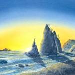 Rialto Beach by Julie Senf, a featured artist at the Blue Whole Gallery in December. Submitted art