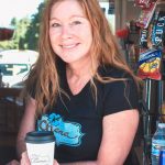 Ohana owner Lori Gray in her coffee stand off Highway 101. Photo by Kelsey Horst, courtesy of Ohana