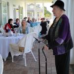Kay Garrison, longtime Daughters of the American Revolution club member, shares stories of her experiences with Michael Trebert Chapter and her visit to Valley Forge, where her ancestor served under George Washington. Submitted photo