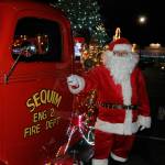 Since 2013, John Brygider has dance his way alongside the Santa Food and Toy Brigade. I just love dancing with the kids and acting goofy, he said. As for his favorite dance music? Anything with a fast beat, he said. Sequim Gazette photo by Matthew Nash