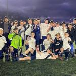 The Storm King U13 Thunder won its North Puget Soccer League division with an 11-1-0 record. From left, back row, are head coach Jared King, Harper Willis, Max Sturdevant, Riley Brown, Ben Bower, Jake Loushin, Taihvan Lyle, Ashton Gedelman, Cooper Twedt, Gagan Seera, Chase Gardner and assistant coach Amanda Anderson. From left, front row, are Zeke Banks, Eden Peterson, Kanyon Anderson, Trevor Goff, Kannon King and Favian Caiola. Lying on the grass is Abe Brenkman. Photo courtesy of Amanda Anderson
