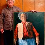 Artist David C. Willis displays Selfie, a piece selected for inclusion at the 2022 CVG Show in Bremertons Collective Visions Gallery. Submitted photo