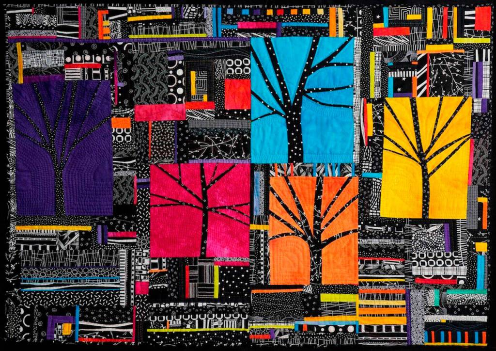 Submitted art
Kathie Cook is a featured artist of work such as Summer Skies of Sequim at a new walk-by exhibit in Port Townsends Uptown neighborhood through February.