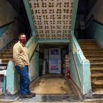 Sequim Gazette photo by Emily Matthiessen
David Brownell, the new executive director of the North Olympic History Center in Port Angeles, pauses near the back entrance to the old Lincoln School.