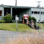 The Port Angeles School District is expected to sell its former administrative services building to Olympic Medical Center in February. (Paul Gottlieb/Peninsula Daily News)