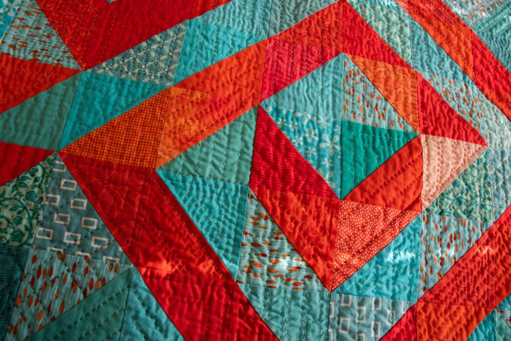 Detail of the award-winning Coral Reef quilt by Sequim resident Marla Varner. To see the entire quilt, visit pennylanequilts.com. Sequim Gazette photo by Emily Matthiessen