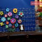 Brigitte Schlemmers concept sketch of a whimsical wall of fence flowers. Submitted photo