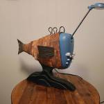 Submitted photo
Christopher Allens Radiofish is constructed from an old AM/FM radio.