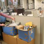 Photo courtesy Barbara Hanna/City of Sequim
City of Sequim staff in multiple departments, including Ann Holgerson, partnered to secure a Walmart Community Grant for $1,700 to purchase a variety of products for Sequim School Districts Care Closet, which supports children of all ages and all schools receive various supplies, such as clothes, school supplies and hygiene products.