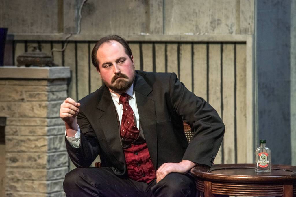 Sean Stone, as Mr. Manningham, overcame his inner disgust to play the role of the villain in OTAs upcoming production of Angel Street, directed by Ginny Holladay. Sequim Gazette photo by Emily Matthiessen