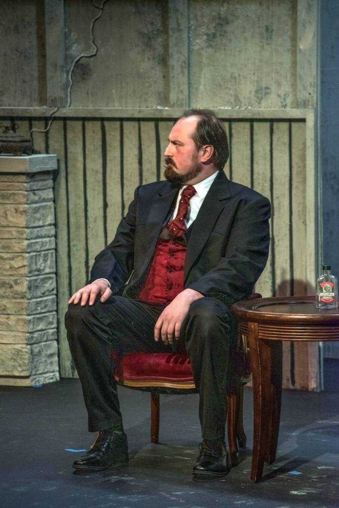 Sean Stone, as Mr. Manningham, overcame his inner disgust to play the role of the villain in OTAs upcoming production of Angel Street, directed by Ginny Holladay. Sequim Gazette photo by Emily MatthiessenSequim Gazette photo by Emily Matthiessen