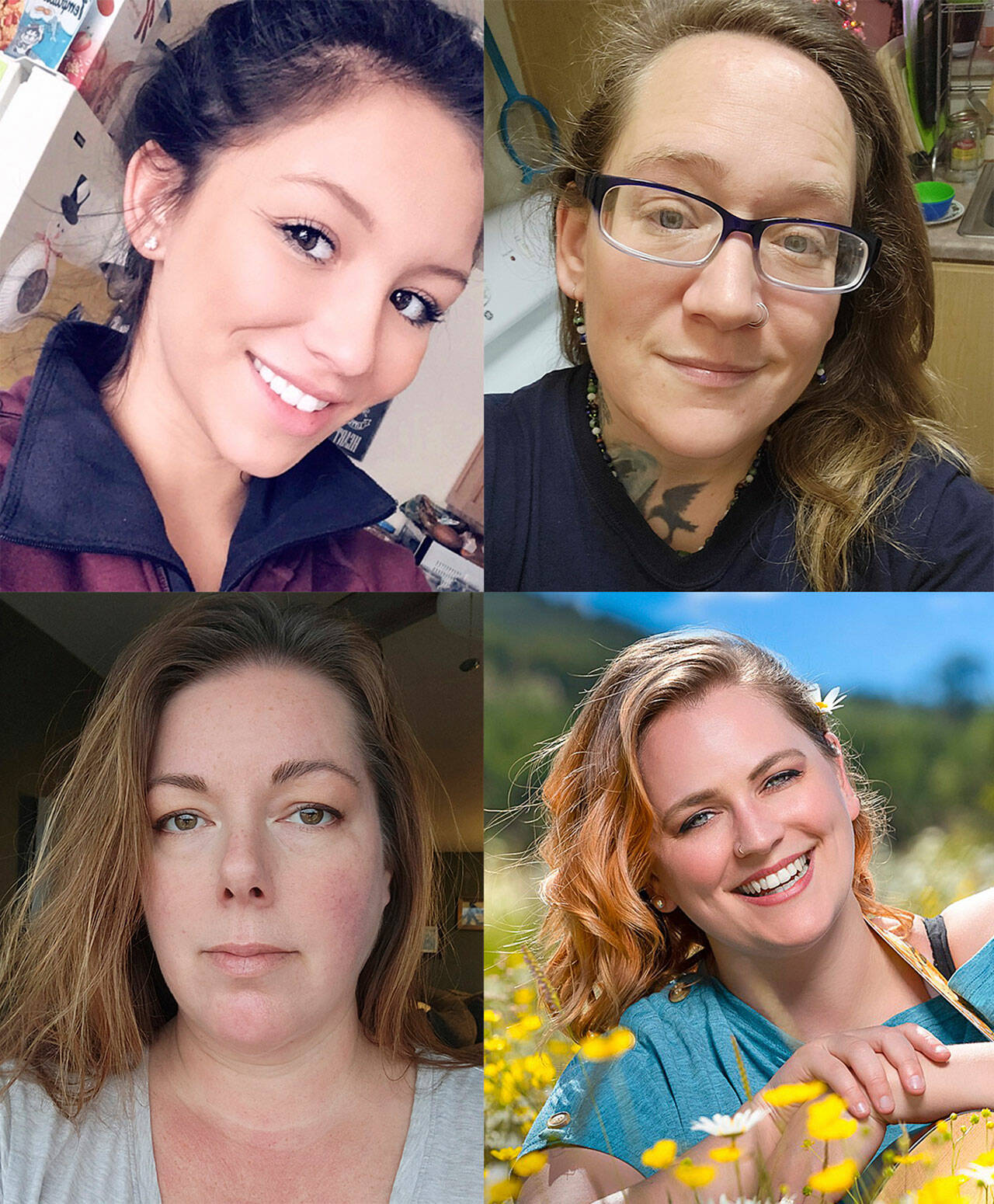 Pictured, clockwise from top left, is Rylie Booth, Rachel Blume, Brandy Bee Wilkinson and Alicia Long. Submitted photos