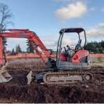 An excavator valued at about $29,000 was reported stolen from the Jamestown Healing Center site at 526 S. Ninth Ave., in Sequim on Monday.