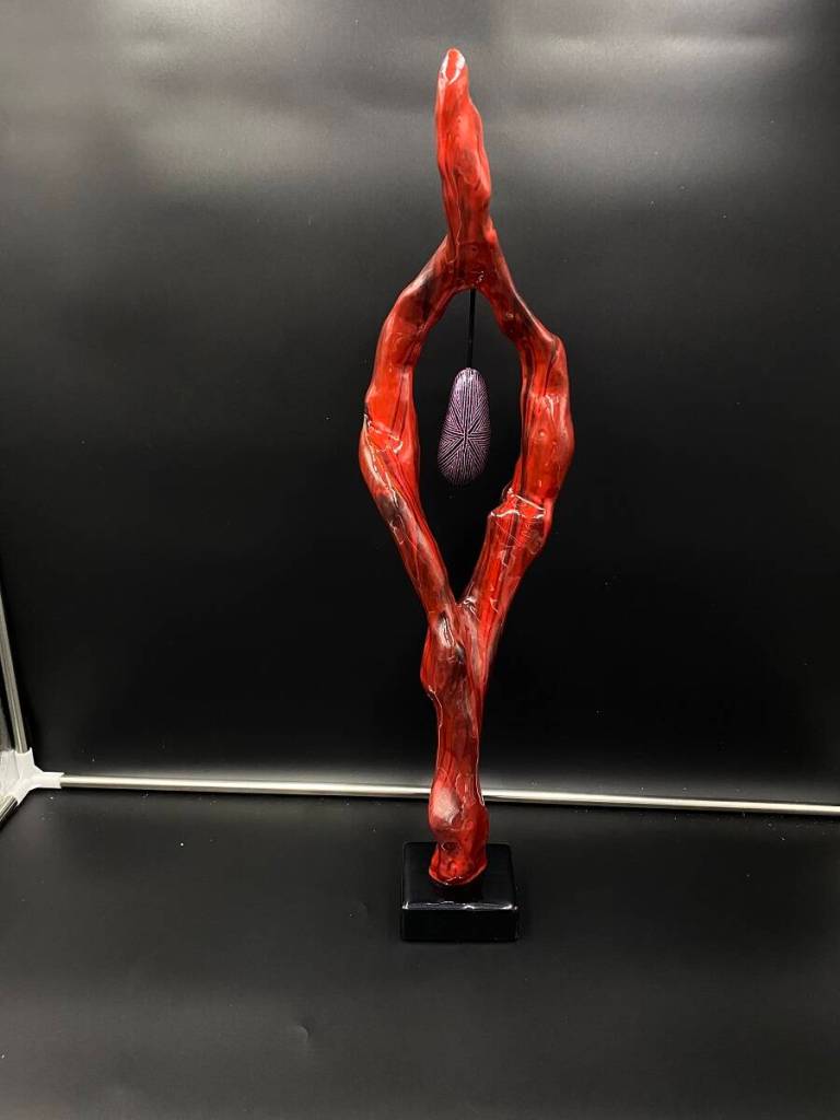Teardrop Heart by John Bertholl, a featured artist at the Blue Whole Gallery in March. Submitted art