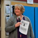 Sequim Gazette file photo by Erin Hawkins
Greywolf Elementary School principal Donna Hudson, pictured here in November 2018, is working as Principal on Special Assignment for the Sequim School District through the end of the 2021-2022 school year, overseeing several programs.