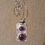 This amethyst pendant set in silver by Kathy Schreiner is one of several items up for raffle at the Clallam County Gem & Mineral Associations Rock, Gem & Jewelry Show set for March 19-20 in Port Angeles. Submitted photo