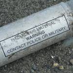 The U.S. Armys Explosive Ordnance Division will be disposing of six phosphorous flares, similar to the one pictured here, on Wednesday, March 9. Photo courtesy of U.S. Department of Fish & Wildlife