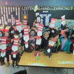 Submitted photo
Students in Ione Marcys first grade class at Helen Haller Elementary School celebrate Read Across America day by reading Dr. Seuss books and creating their own Cat in the Hat hats.