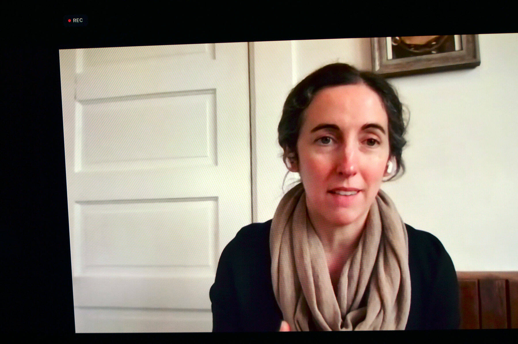 Dr. Allison Berry gives an online presentation to the Chamber of Jefferson County last week. Photo by Diane Urbani de la Paz/Olympic Peninsula News Group