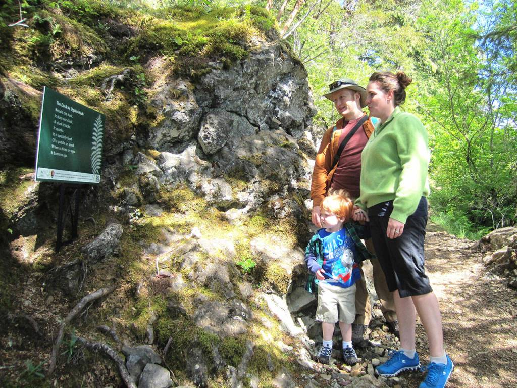 The annual Poetry Walks program, a collaboration between the North Olympic Library System and Olympic National Park, runs April 1-May 31. Photo courtesy of North Olympic Library System