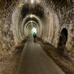 Left: A bike tunnel outside of Bordeaux, France.