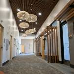 A hallway at the Jamestown SKlallam Tribes Healing Clinic at 526 S. Ninth Ave. leads to several meeting rooms, where patients with opioid-use disorder (OUD) will receive counseling.