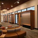 A hallway at the Jamestown SKlallam Tribes Healing Clinic at 526 S. Ninth Ave. leads to several meeting rooms, where patients with opioid-use disorder (OUD) will receive counseling.