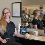 Sequim Gazette photo by Michael Dashiell
Nikhita Rogers, owner/operator of Fades and Shaves Barbering, operates her third-generation barbering business inside Sunnyside Salon at Rock Plaza in Sequim. The Juicyfruit gum? A tradition handed down to please Rogers younger clients.
