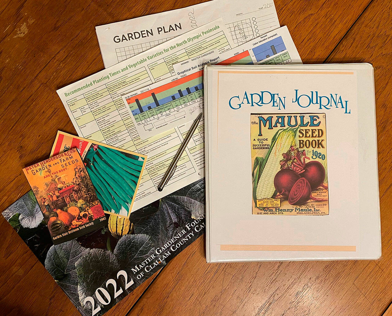 Photo by Sandy Cortez
Gardening journals and notebooks can be useful to track key dates, statistics and other thoughts.