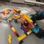 Submitted photo
Kindergartners and first-grade students at Helen Haller Elementary School levitate a paperclips using LEGO blocks and magnets.