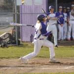 Sequims Ricky Jennings looks for a base hit in a league game against Bremerton on April 19. Sequim Gazette photo by Michael Dashiell