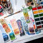 Rainshadow Café, 157 W. Cedar St., features the artwork of Sarah Necco at the First Friday Artwalk event on may 6. Submitted photo