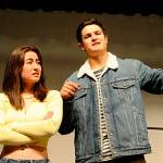 Sequim Gazette photos by Matthew Nash
Emma (Kariya Johnson) and Jeff (Henry Hughes) share a disagreement during one of the many musical numbers in Emma: A Pop Musical set for May 6-21 .