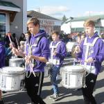 Sequim Gazette file photo by Michael Dashiell
Sequim High School band members march through the Kids Parade in 2019. The event returns to downtown Sequim with participants encouraged to gather at 8:45 a.m. Saturday, May 7, near the bank lot at Sequim Avenue and Washington Street intersection.