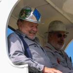 Del Gott is honored at the 2022 Honorary Logger at the Sequim Irrigation Festival Logging Show on May 14. In 1987, Gott started Diamond Construction in Sequim and it is still going strong to this day, festival organizers note. Sequim Gazette photo by Emily Matthiessen