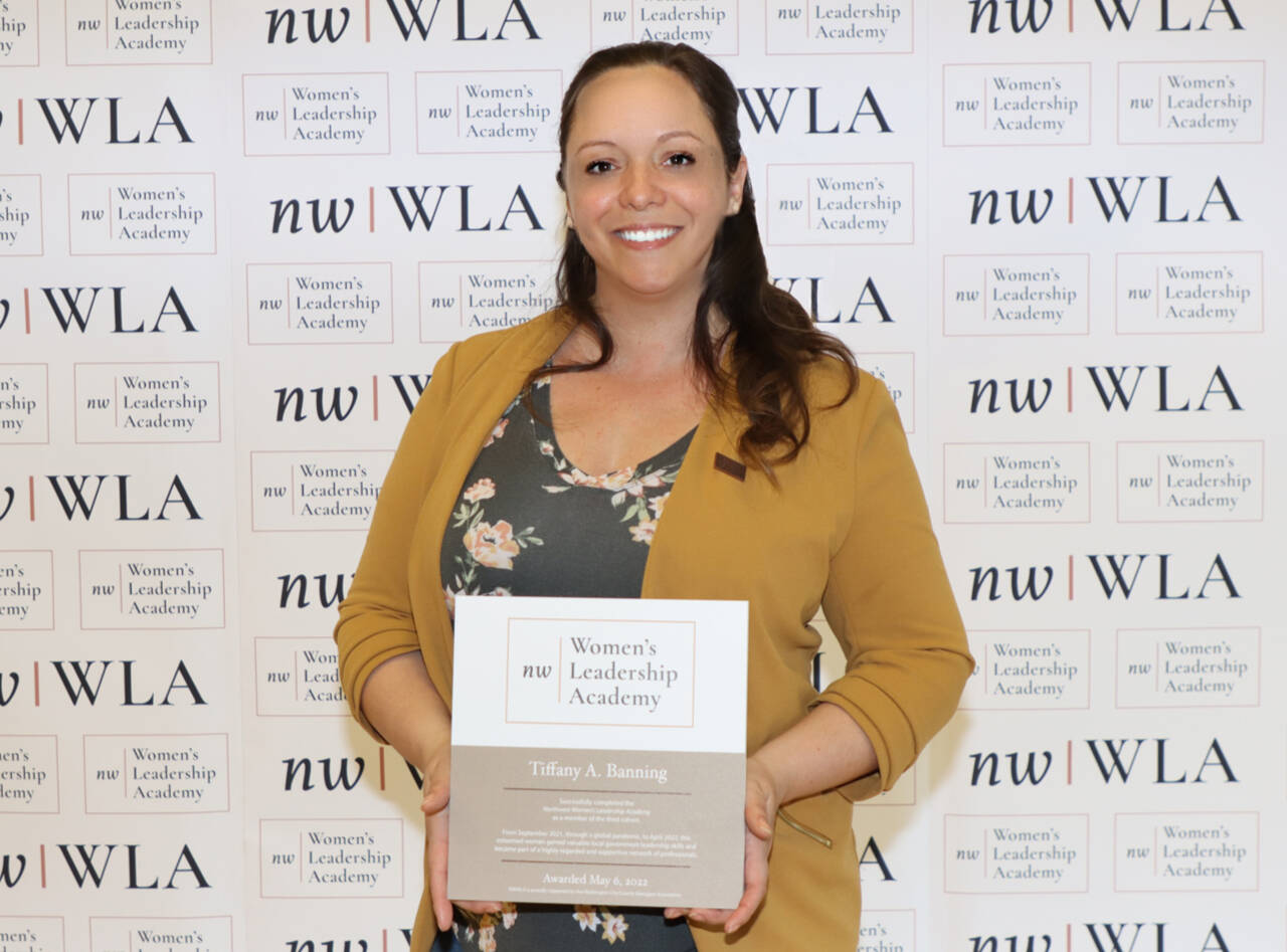 Submitted photo
Tiffany Banning, support services supervisor for the Sequim Police Department, graduated from the Northwest Womens Leadership Academy in early May.