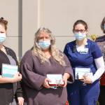 Photo courtesy of Olympic Medical Center
Pictured, from left, are Olympic Medical Center laboratory management team Nettie Benson, Sandra Watne, Jamie Burrow and Karla Dills. Not pictured is Joanna Forcinel.