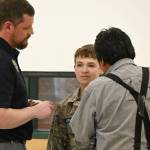 Dungeness Composite Squadron cadet Alex Creery is promoted to Airman at a special ceremony on May 17. Sequim Gazette photo by Michael Dashiell