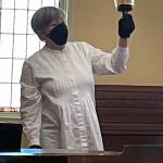 During a special service on May 27. Rev. ClayOla Gitane with St. Lukes Episcopal Church rings a bell after each name is read of a victim in the Robb Elementary School shooting in Uvalde, Texas.