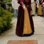 Longtime Olympic Theatre Arts staple Olivia Shea points at a brick engraved in her honor at Olympci Theatre Arts last week. Photo by M. Medler