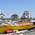 Sequim Gazette photo by Michael Dashiell
The MURSU, belonging to Team Dont Tell Mom (Leigh Dorsey, captain, and Clare Dorsey) was among the half dozen boats unable to make safe crossing of the Strait of Juan De Fuca from Port Townsend to Victoria, B.C., the first leg of the 2022 Race 2 Alaska, on June 13. The watercraft were each able to make the crossing the following day.
