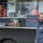 Charmaine and Caleb Messinger enjoy each others company as they operate the Southern Nibble, a South Carolina Lowland style food truck which serves food in locations around Sequim and Port Angeles. Gazette photo by Emily Matthiessen