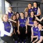 Sequim Gazette photo by Matthew Nash/ Girls on Sequims Juniors All-Star Team play in the Fastpitch state tournament in Everett on July 6 after defeating East Jefferson twice on June 25.