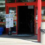 Sequim Gazette photo by Matthew Nash/ Sequim Police continue to investigate a burglary at Coastal. One suspect is in custody while two more men remain at large.